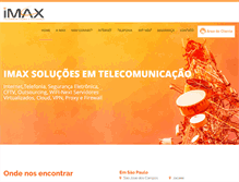 Tablet Screenshot of imaxbrasil.com.br